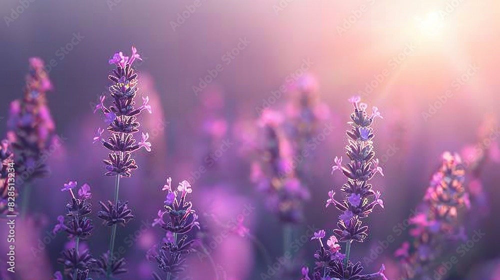 Fototapeta premium Mystical Lavender Sunrise