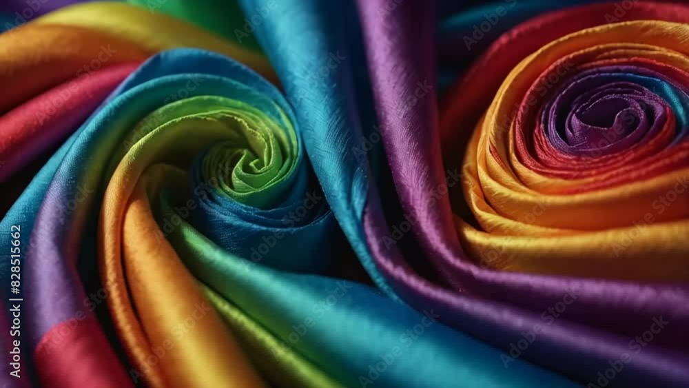 different colorful silk fabric background different colorful silk fabric background