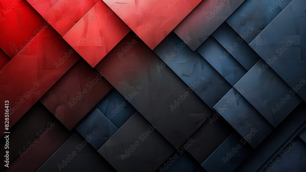 Red and Black Abstract Background With Squares Red and Black Abstract Background With Squares