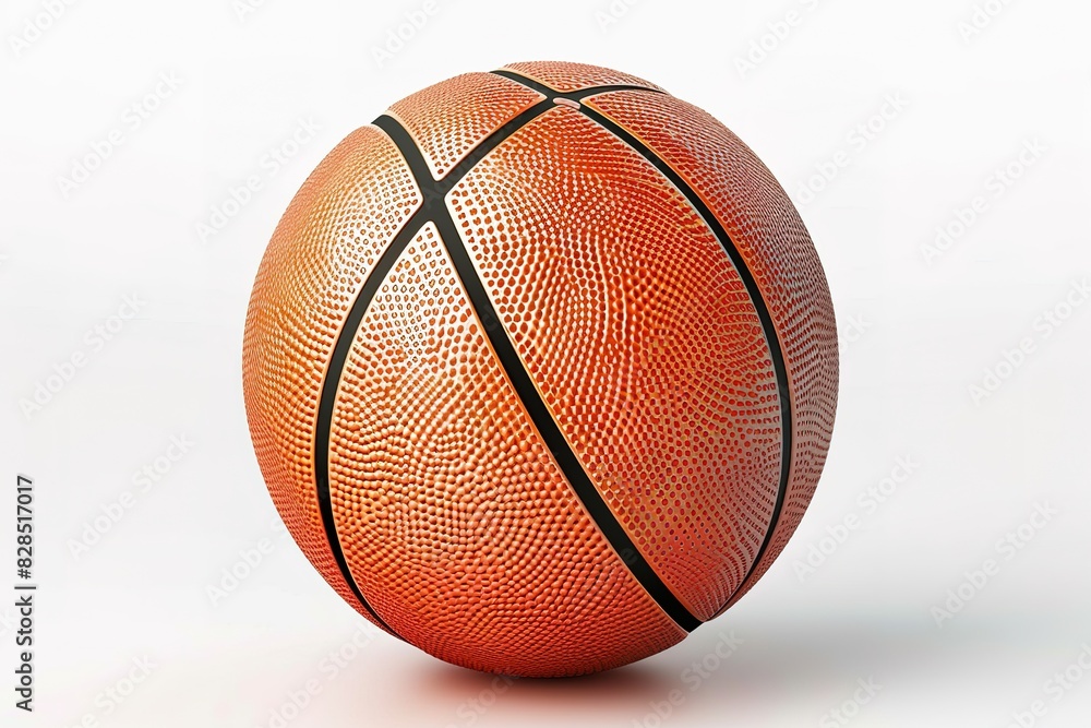 Obraz premium Basketball isolated on a white background