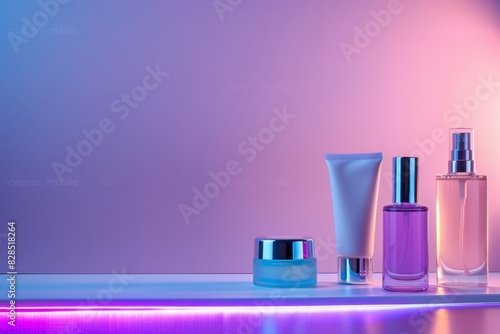 Female cosmetic set accessories template