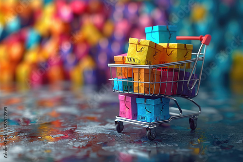 Abandoned cart reminder with engaging visuals, highlighting personalized offers, secure payment gateways, and discount codes. Incorporate targeted advertising and email marketing to reduce cart