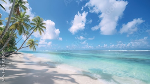 tropical holiday s wallpaper with nice beach and sunshine 