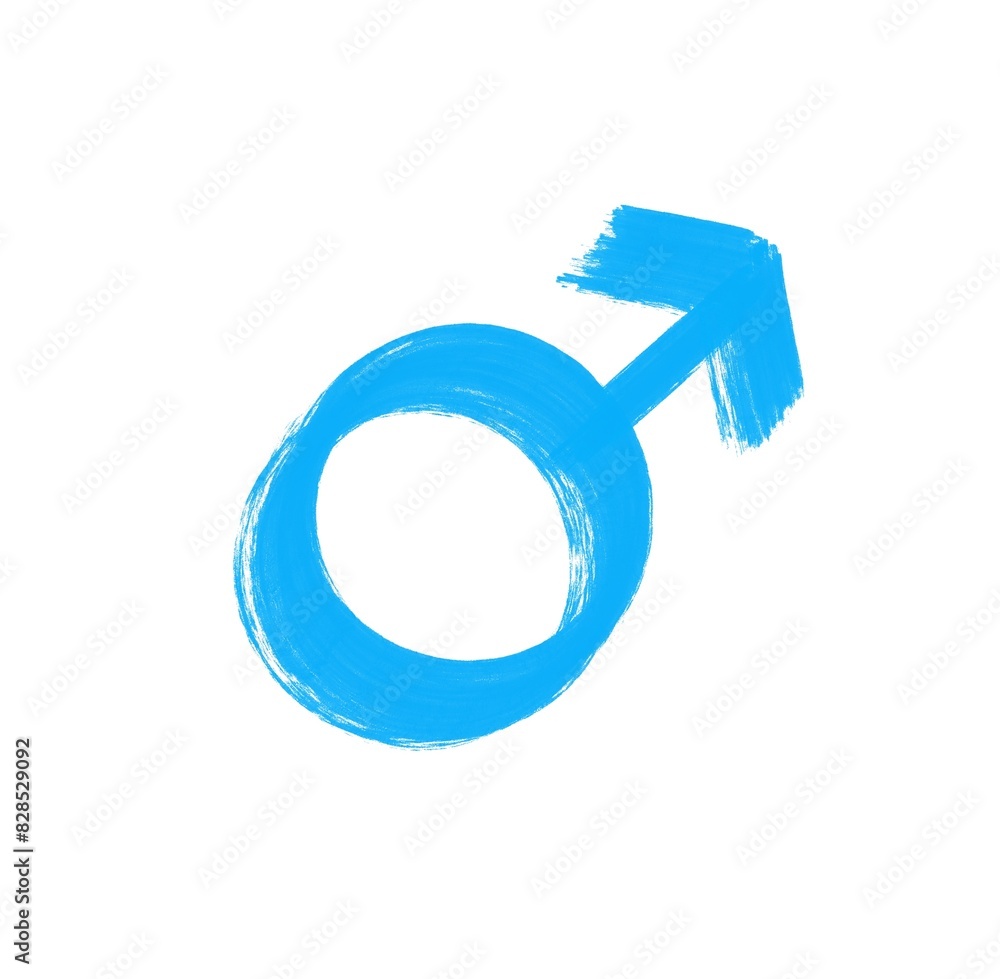 male blue symbols on white background male blue symbols on white background