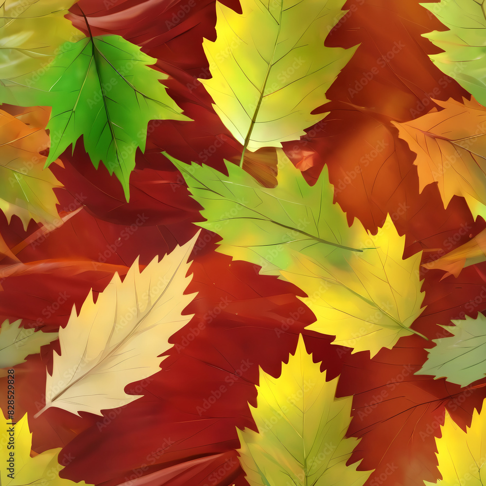 autumn leaves square background illustration autumn leaves square background illustration