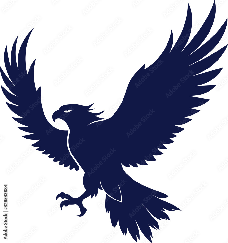 Obraz premium Eagle Silhouette Vector illustration 