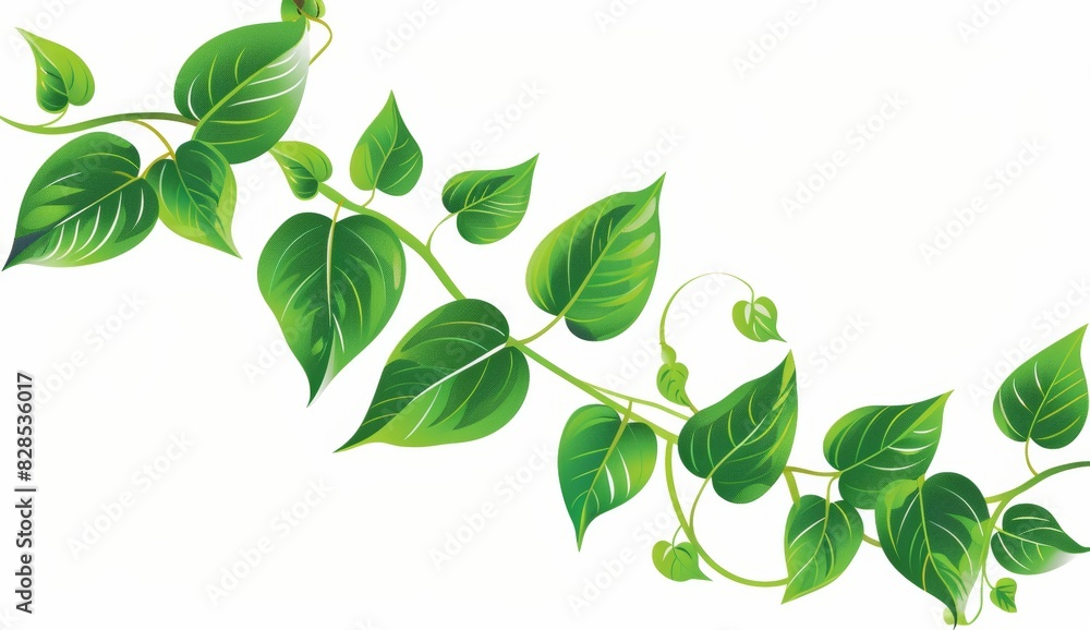 Fototapeta premium green leaf boarder clip art