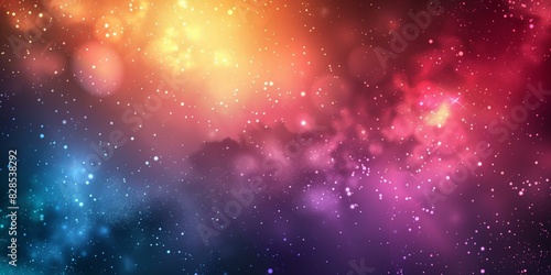 Cosmic Tapestry: A Colorful Nebula