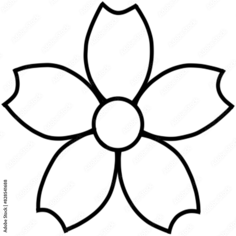 black flower line ,illustration black flower line ,illustration