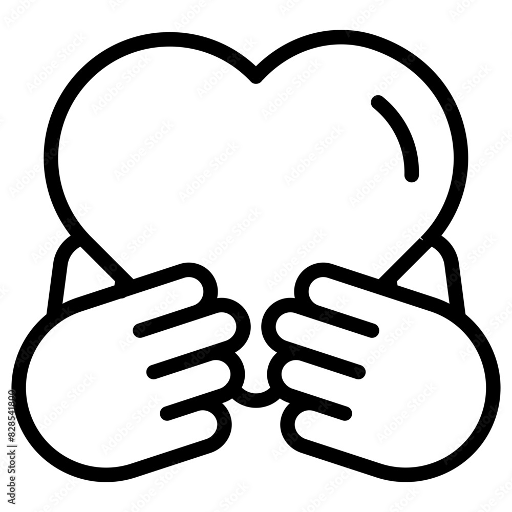 A trendy design icon of heart care
A trendy design icon of heart care