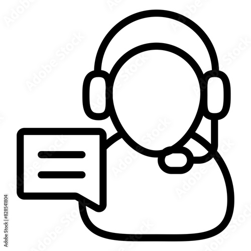 A beautiful design icon of operator

