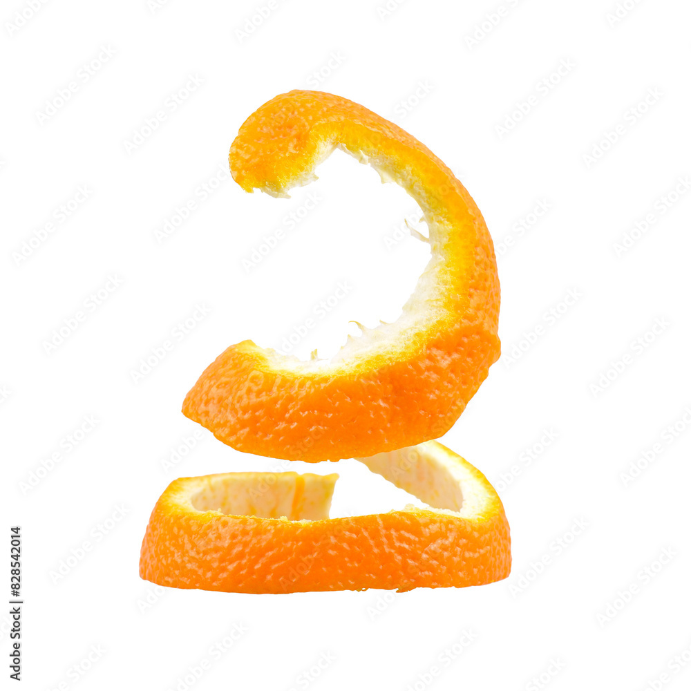 Orange peel isolated on white background Orange peel isolated on white background