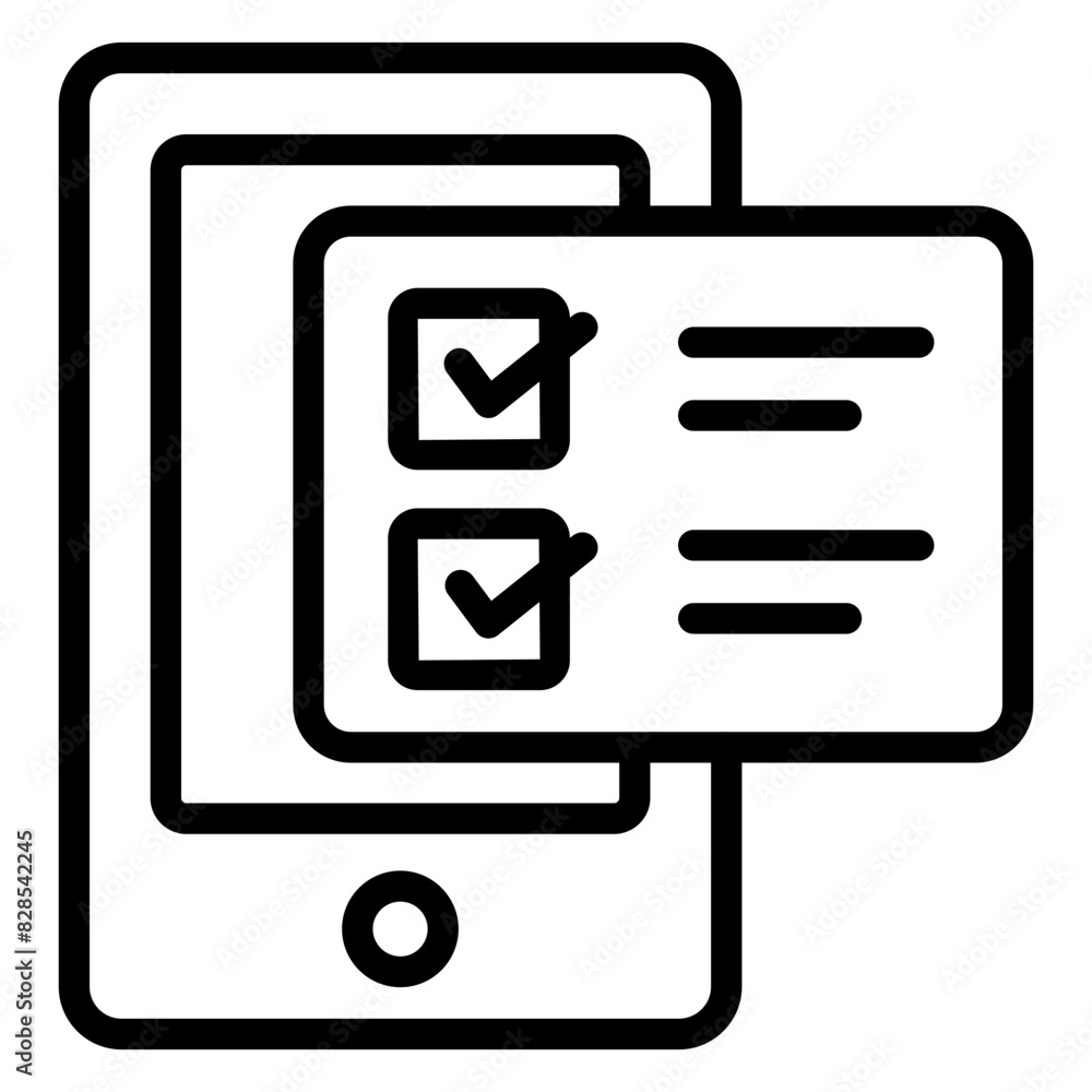 Creative design icon of mobile list
Creative design icon of mobile list