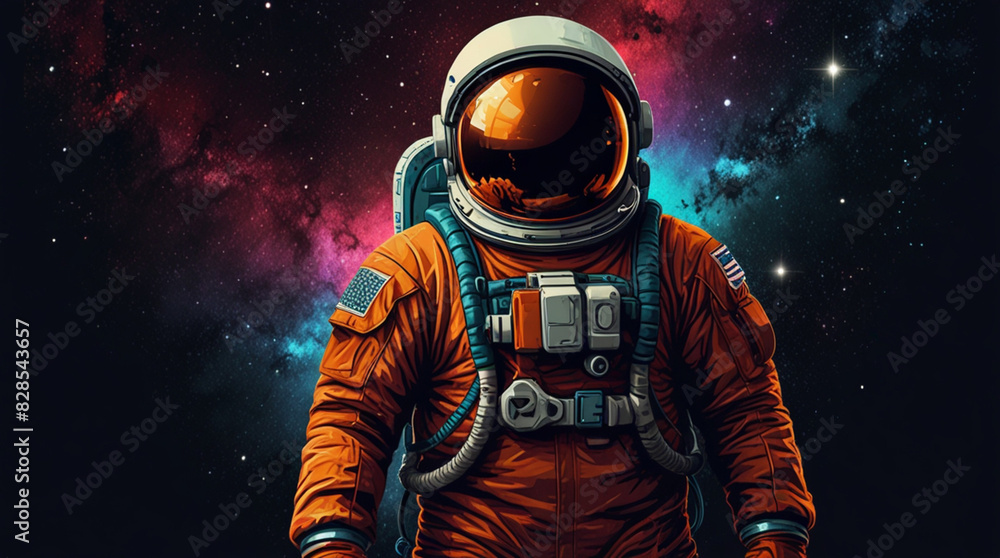 very details astronaut lost in galaxy background very details astronaut lost in galaxy background