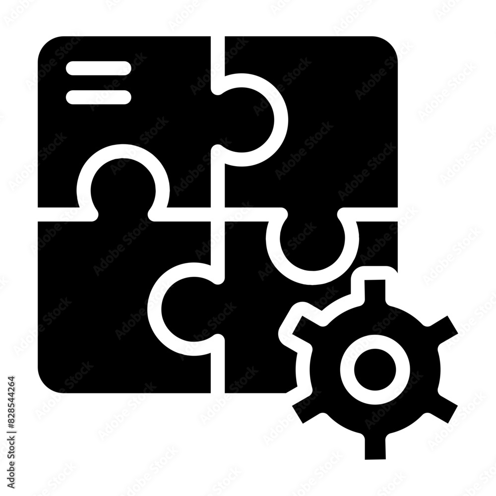 A trendy design icon of problem solving
A trendy design icon of problem solving
