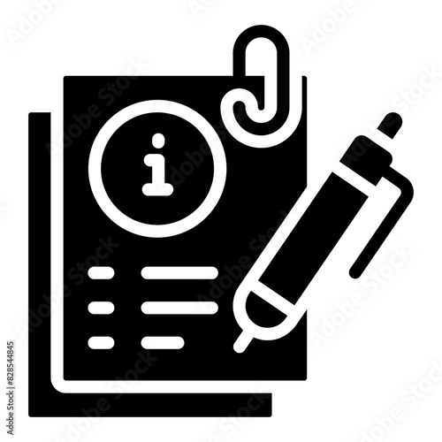 Premium design icon of info list

