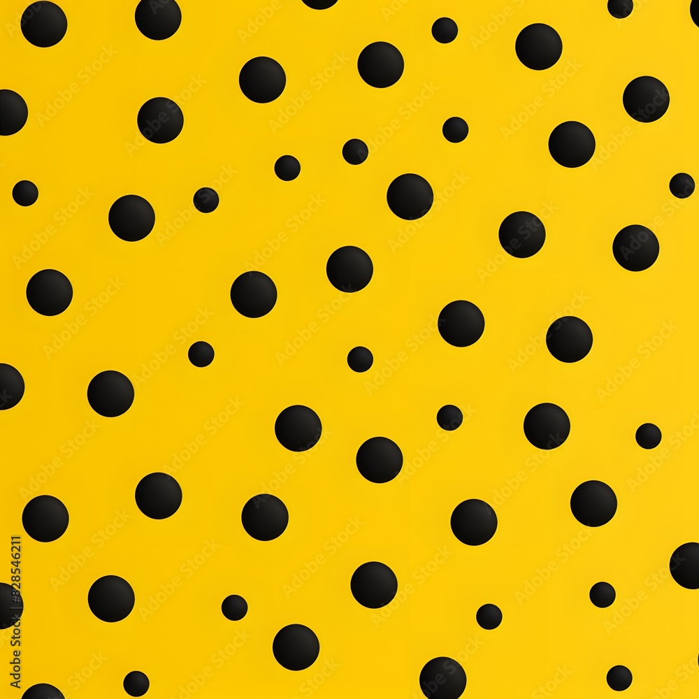 yellow polka dots on black background yellow polka dots on black background