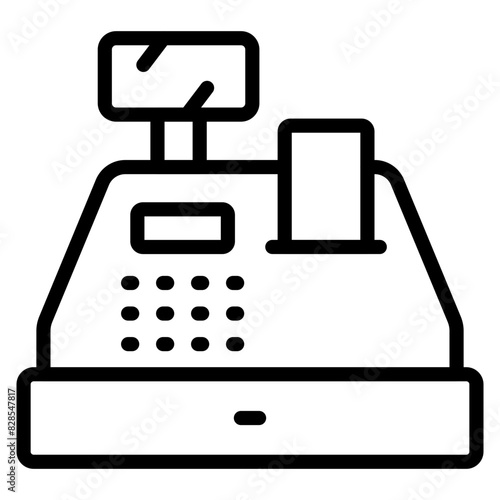 Premium design icon of cash register

