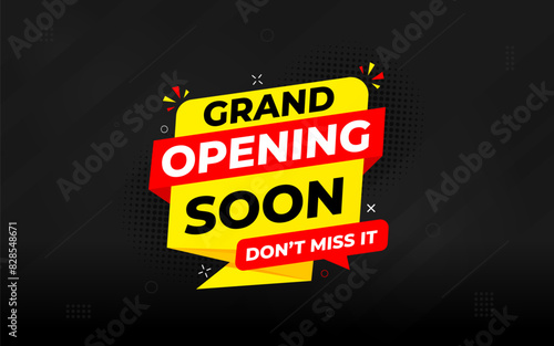 Grand opening sale banner. Grand opening sale banner template for social media, website, business, marketing, and advertising. Grand opening abstract vector design Illustration.