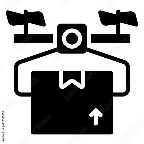 Modern design icon of drone delivery

