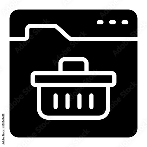 Creative design icon of online shopping


