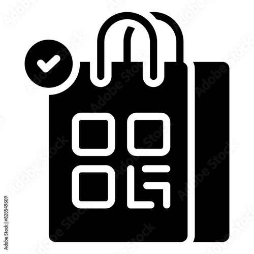 A beautiful design icon of shopping bag

