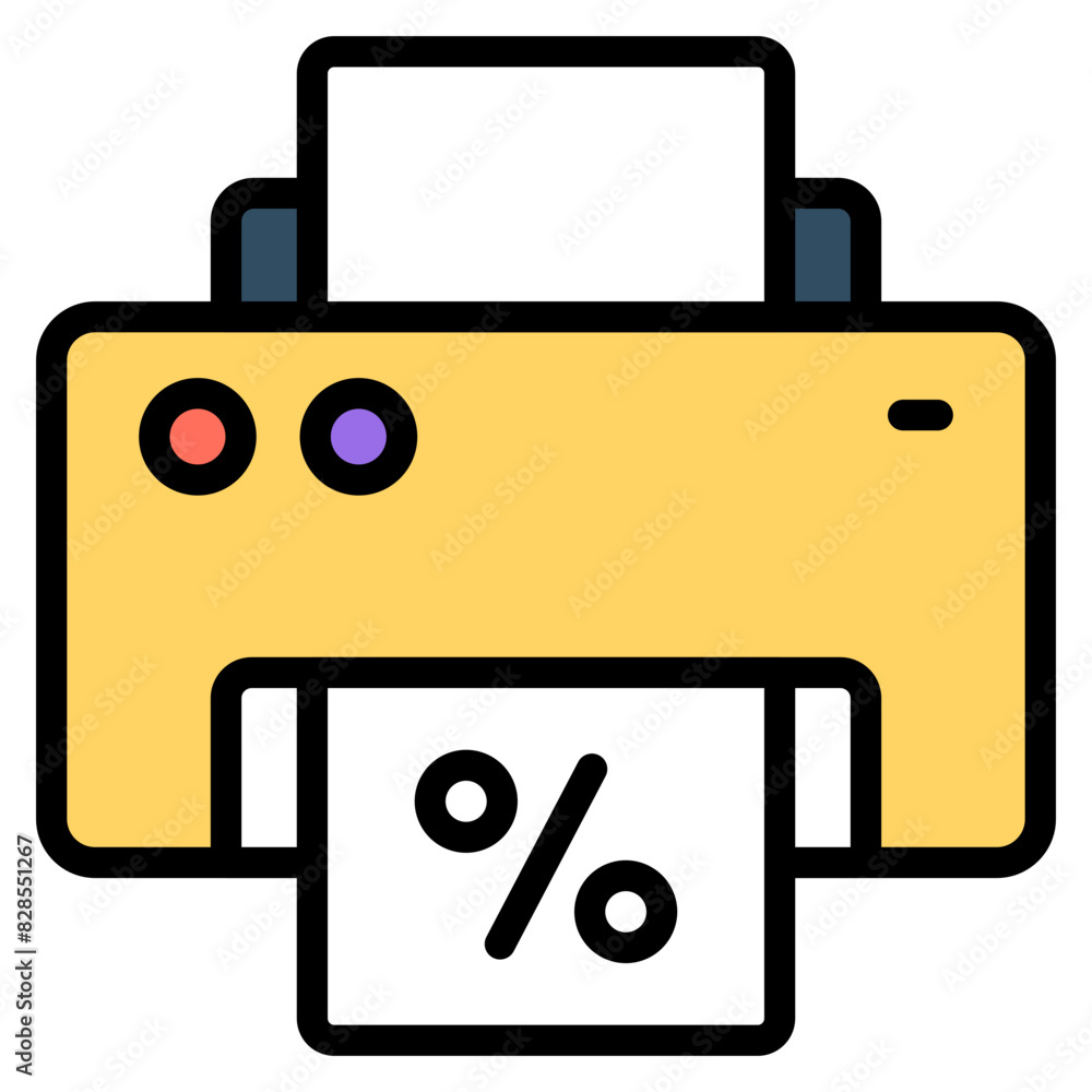 An icon design of printer
An icon design of printer