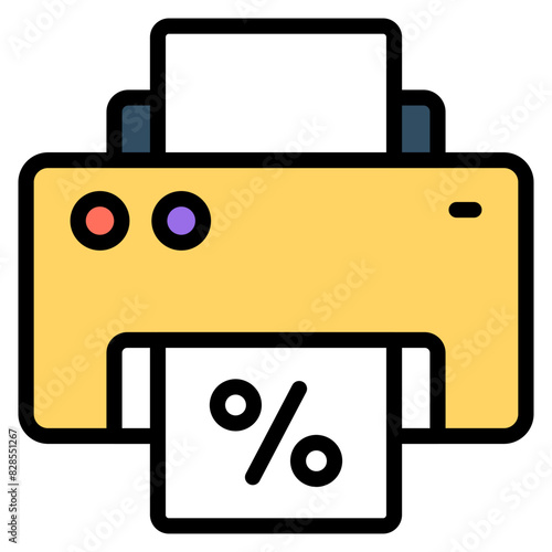 An icon design of printer

