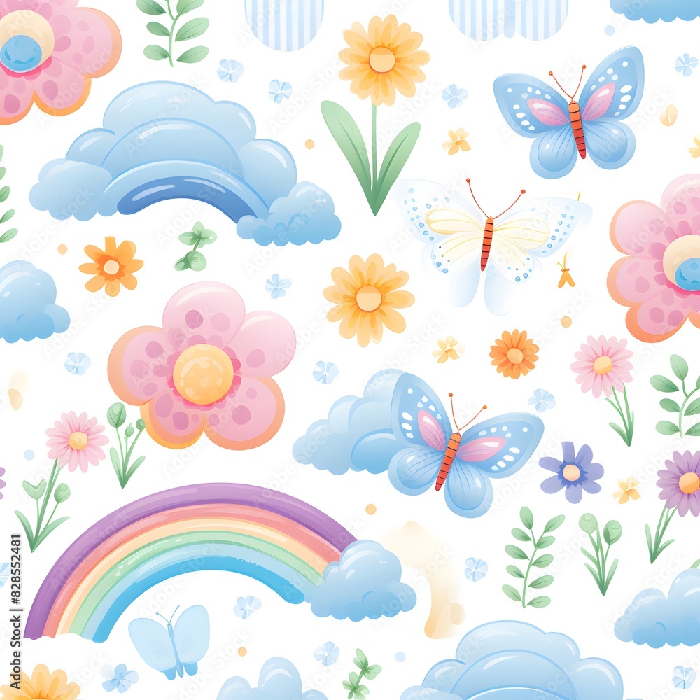rainbow and butterflies rainbow and butterflies