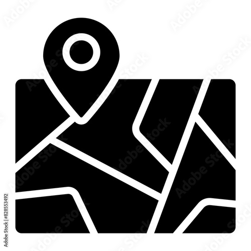 Premium design icon of map