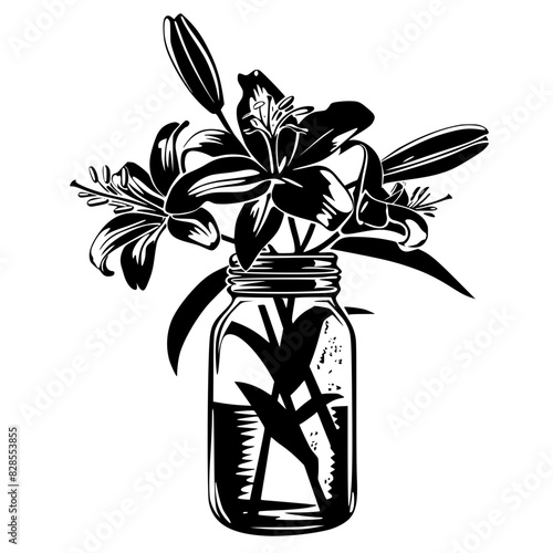 lily silhouette, lily svg, lily png, lily illustration, lily, silhouette flower, floral svg, herb svg, flower illustration, flower, floral, vector, nature, illustration, spring, design, pattern, summe