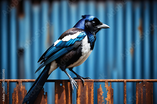 blue jay on a branch photo