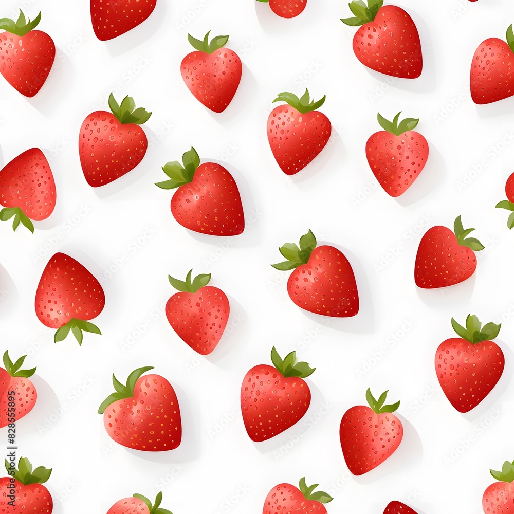 pattern with strawberries pattern with strawberries