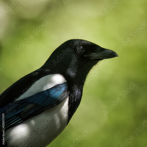 portrait of a magpie