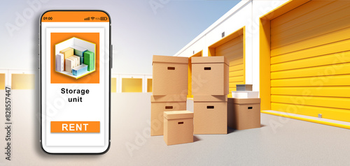 Papier peint Storage unit