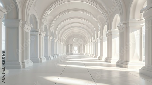 White Corridor Perspective