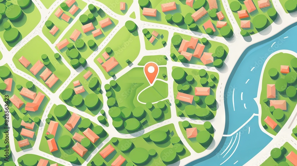 Obraz premium Business concept city planning background