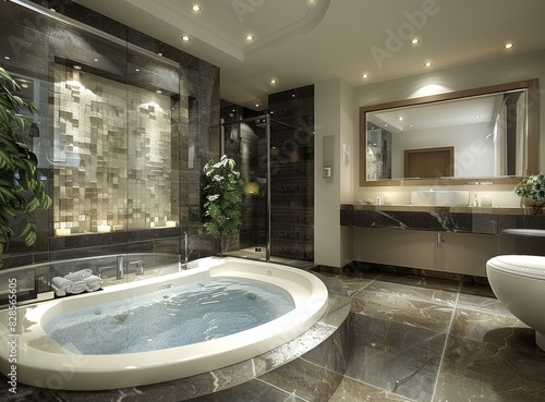 Modern and Luxurious Bathroom Interior Design photo