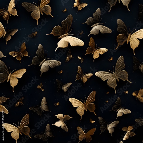 Wallpaper Mural pattern with butterflies Torontodigital.ca