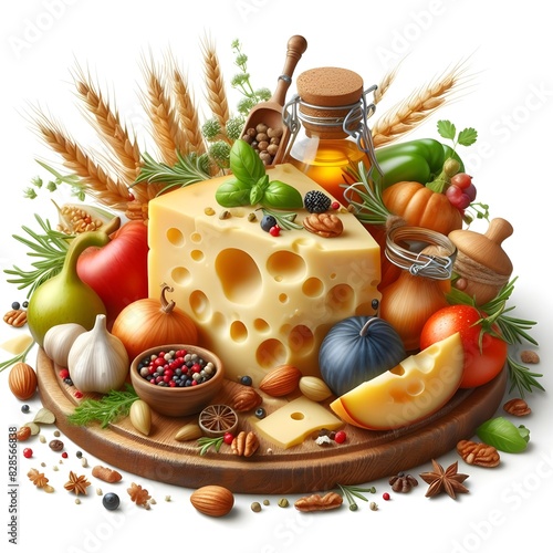 Piece of delicious cheese cut out beautiful pic 