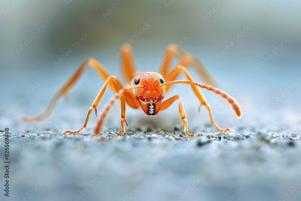 Detailed close up of a spider on a surface, perfect for nature or Halloween themes Detailed close up of a spider on a surface, perfect for nature or Halloween themes
