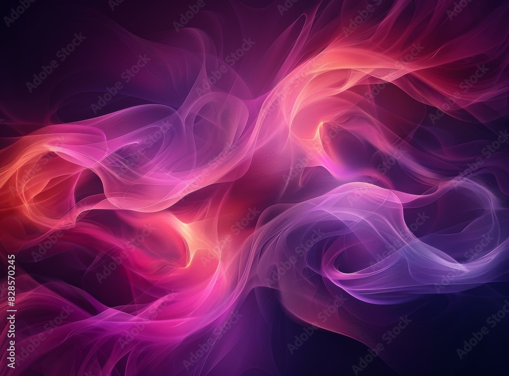 Abstract Smoke Art - Colorful Dynamic Flowing Smoke