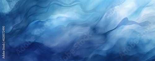 Abstract watercolor paint background gradient color with fluid curve lines texture