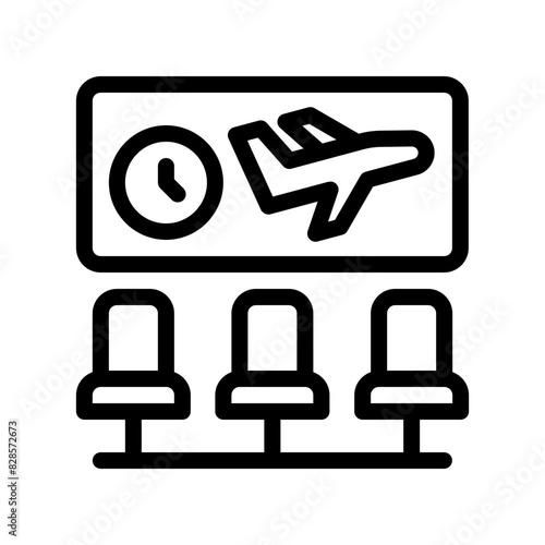 waiting room line icon