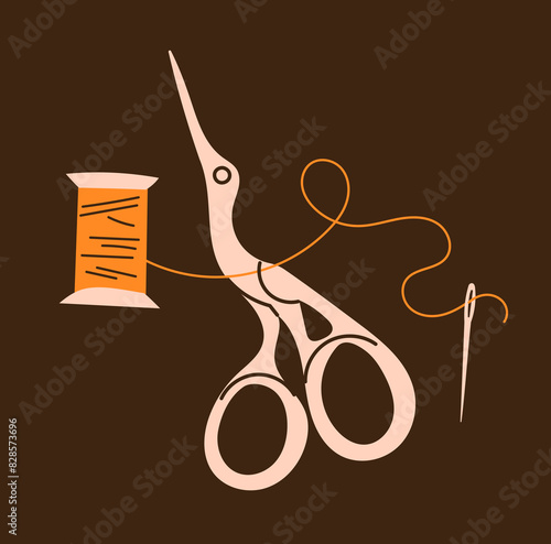 Sewing kit Scissors thread needle