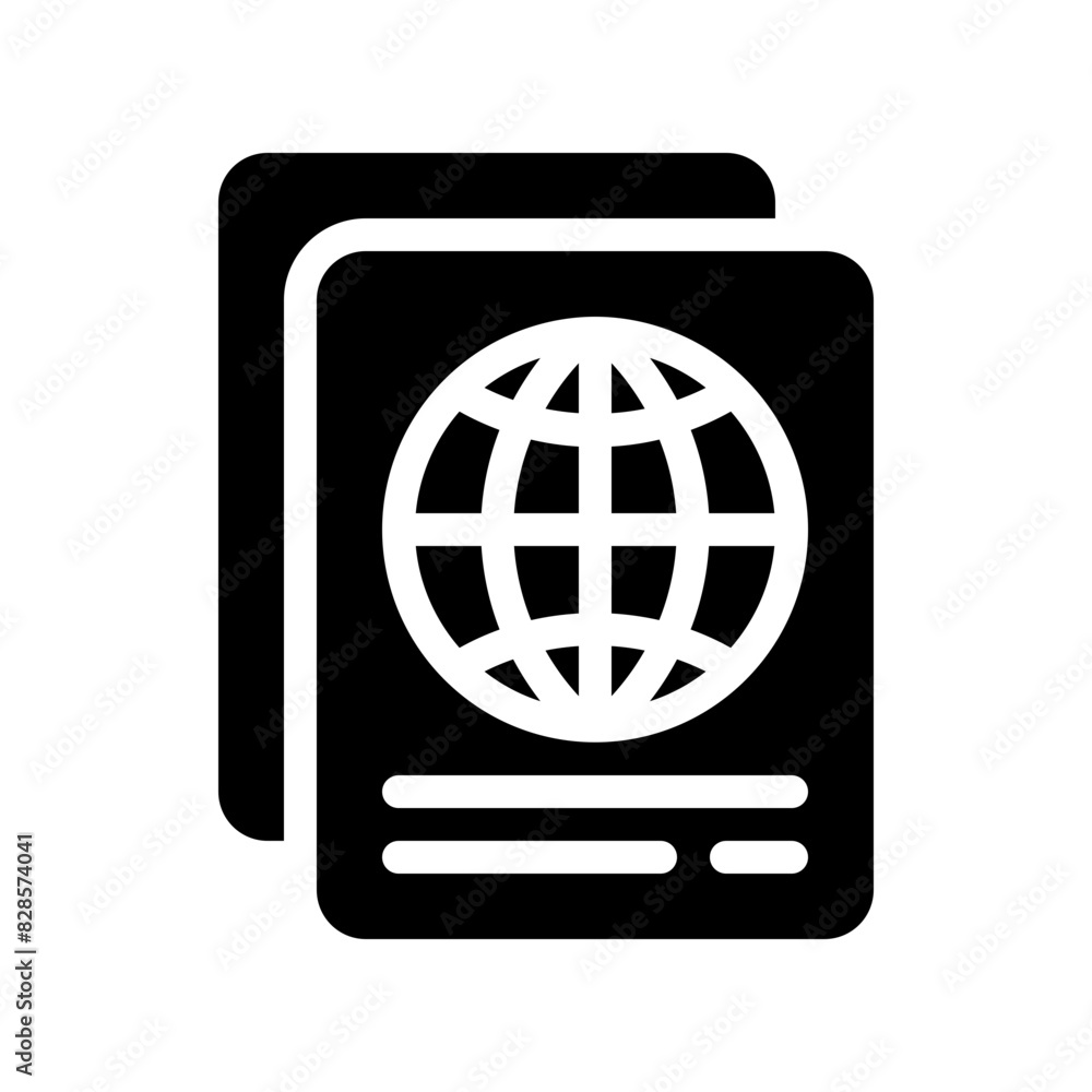 passport glyph icon passport glyph icon