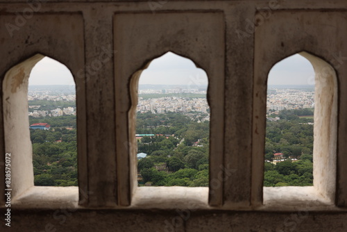 Photography A view from the windows of the Golconda fort of Hyderabad in India