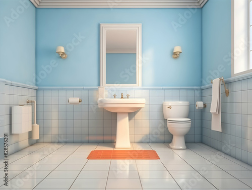 Wallpaper Mural Bedroom and living room interior design, Stylish bedroom interior with large comfortable bed, sofa and bed and furniture design for interior, minimal interior Torontodigital.ca