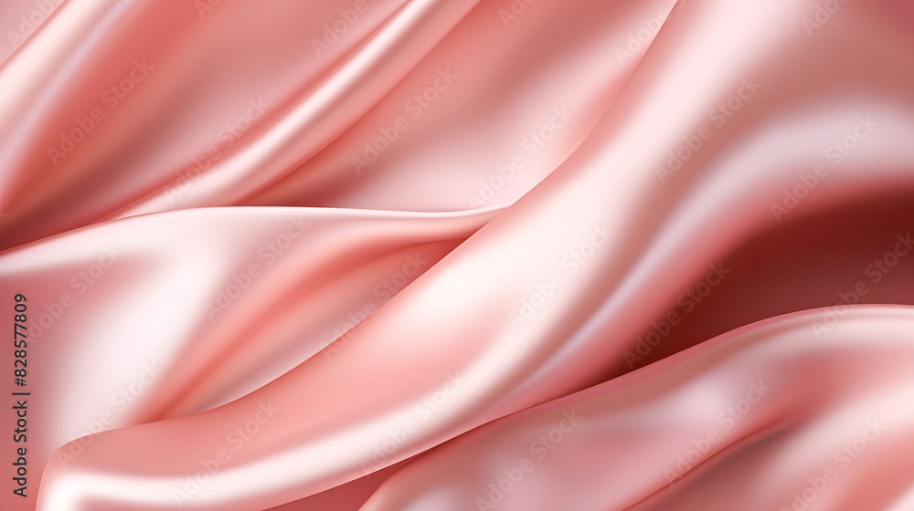 Fototapeta premium Pastel silk fabric smooth satin texture very delicate. A very lightweight viscose fabric with rich drapery and a smooth texture with a subtle matte sheen. background texture, pattern.
