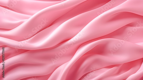Pink silk fabric smooth satin texture very delicate. A very lightweight viscose fabric with rich drapery and a smooth texture with a subtle matte sheen. background texture, pattern.